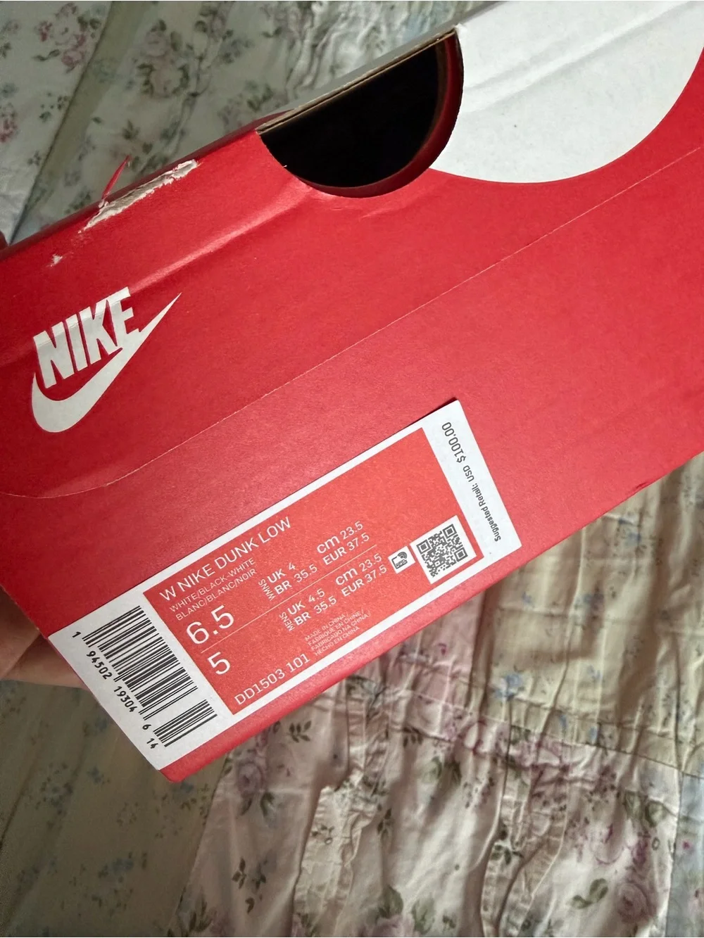 Nike Black and White Low-Top Sneakers